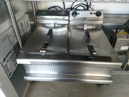 Picture of Ηλεκτρική  Φριτέζα διπλή  8lt+8lt επιτραπέζια