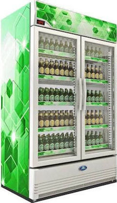Εικόνα της Sanden Intercool Thailand SPE-1005 (1000lit) Επαγγελματικό Ψυγείο Αναψυκτικών Λευκό με 2 Πόρτες Περιστρεφόμενες- 1050x710x1930mm