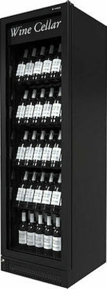 Εικόνα της Επαγγελματικό Ψυγείο Βιτρίνα Κρασιού-1 Πόρτα -600x600x2000mm